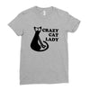 crazy cat lady Ladies Fitted T-Shirt