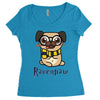 ravenpaw pug Women's Triblend Scoop T-shirt
