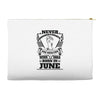 Never Underestimate Dog Rescuer Who Was Born June Accessory Pouches
