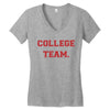 College Team Women's V-Neck T-Shirt