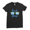 Beach Please Ladies Fitted T-Shirt