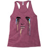 watercolor eyes Racerback Tank