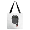 pocket toothless Tote Bags