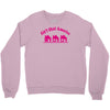 tribut t shirt john mellencamp   kleine rosa h&auml;user Crewneck Sweatshirt