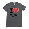 i love meat Ladies Fitted T-Shirt