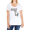 Copy Paste Matching Ladies Curvy T-Shirt