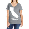 Whale's Vagina CA Ladies Curvy T-Shirt