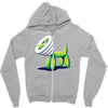 scratchy Zipper Hoodie