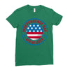 usa fourth of july Ladies Fitted T-Shirt