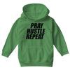 pray hustle repeat Youth Hoodie