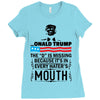 Donald trump The D Is Missing Ladies Fitted T-Shirt