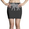 elephant filled pattern cool Mini Skirts