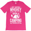 love whiskey and camping! T-Shirt