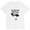 5 Percent Unicorn 95 Percent Ninja V-Neck Tee
