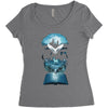 book of fantasy Women's Triblend Scoop T-shirt