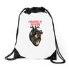 christmas in my heart Drawstring Bags