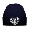 cat love paw Knit Cap