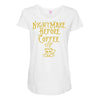 nightmare before coffee Maternity Scoop Neck T-shirt