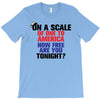 on a scale of one to america how free are you tonight T-Shirt