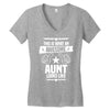 Awesome Aunt Looks Like Women's V-Neck T-Shirt
