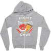 fight for the things you love pizza donuts Zipper Hoodie