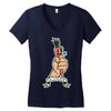 go vegan 6 Women's V-Neck T-Shirt