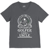 Golfer Uncle V-Neck Tee