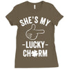 she's my lucky charm Ladies Fitted T-Shirt