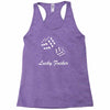 lucky fuers dice Racerback Tank