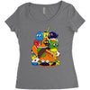 dq value menu Women's Triblend Scoop T-shirt