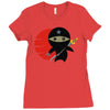 ninja star Ladies Fitted T-Shirt