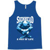 skinhead a way of life blue ideal birthday gift present. Tank Top