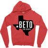 Beto For Senate Texas Map Zipper Hoodie