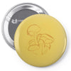 pilze magic mushroom wald natur nature psy psycho trip Pin-back button