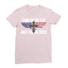 stand for the flag kneel for the cross Ladies Fitted T-Shirt