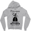 Princesses Are Born In October Zipper Hoodie