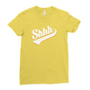 shhh nobody cares Ladies Fitted T-Shirt