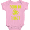 born to fidget Baby Bodysuit