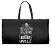 You Cant Scare Me I am Biker Uncle Weekender Totes