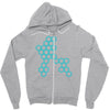 six hexagonal best trending Zipper Hoodie