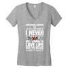 carcinoid cancer is a journey i never planed or asked for but i choose Women's V-Neck T-Shirt