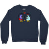 eggplant wizard and king hippo Crewneck Sweatshirt