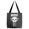 bassist skull Tote Bags