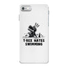 trex hates swimming iPhone 7 Case