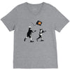 banksy kids play t.v. ball V-Neck Tee