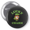 lucky charm 2 Pin-back button