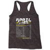 April Girl Facts Aries Racerback Tank