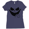 evil jack o' lantern scary Ladies Fitted T-Shirt