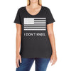 i don't kneel Ladies Curvy T-Shirt