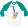 sax addict saxophone 3/4 Sleeve Shirt